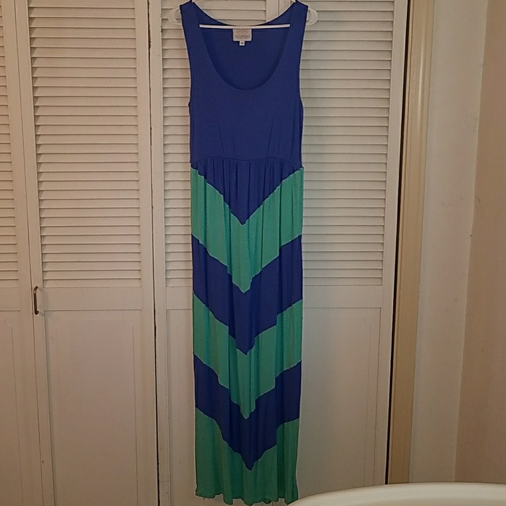 Chevron maxi dress